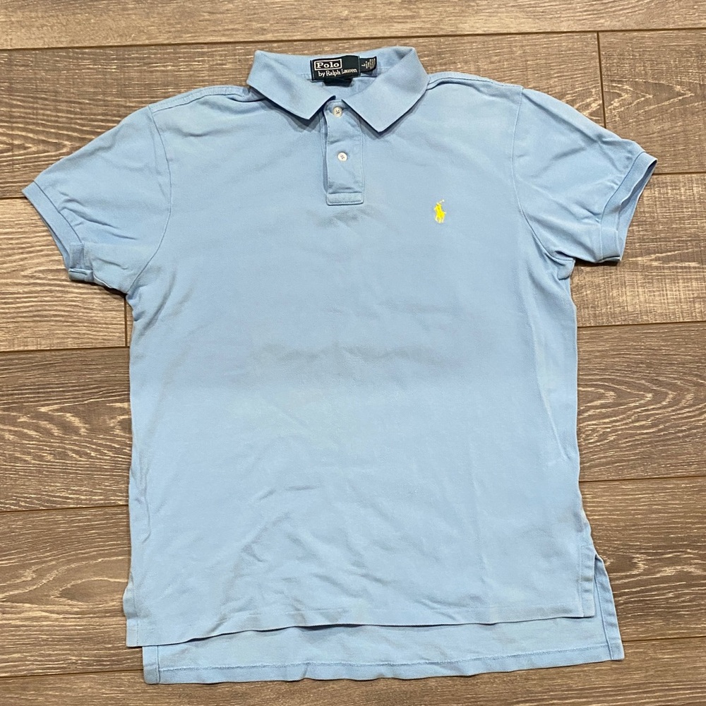 MENS POLO RALPH LAUREN Sky Blue Polo SIZE L
